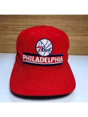 Vintage Philadelphia 76ers Corduroy Hat Cap Ted Fletcher The Classics Snapback